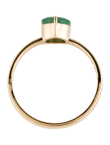 14K Emerald Cocktail Ring