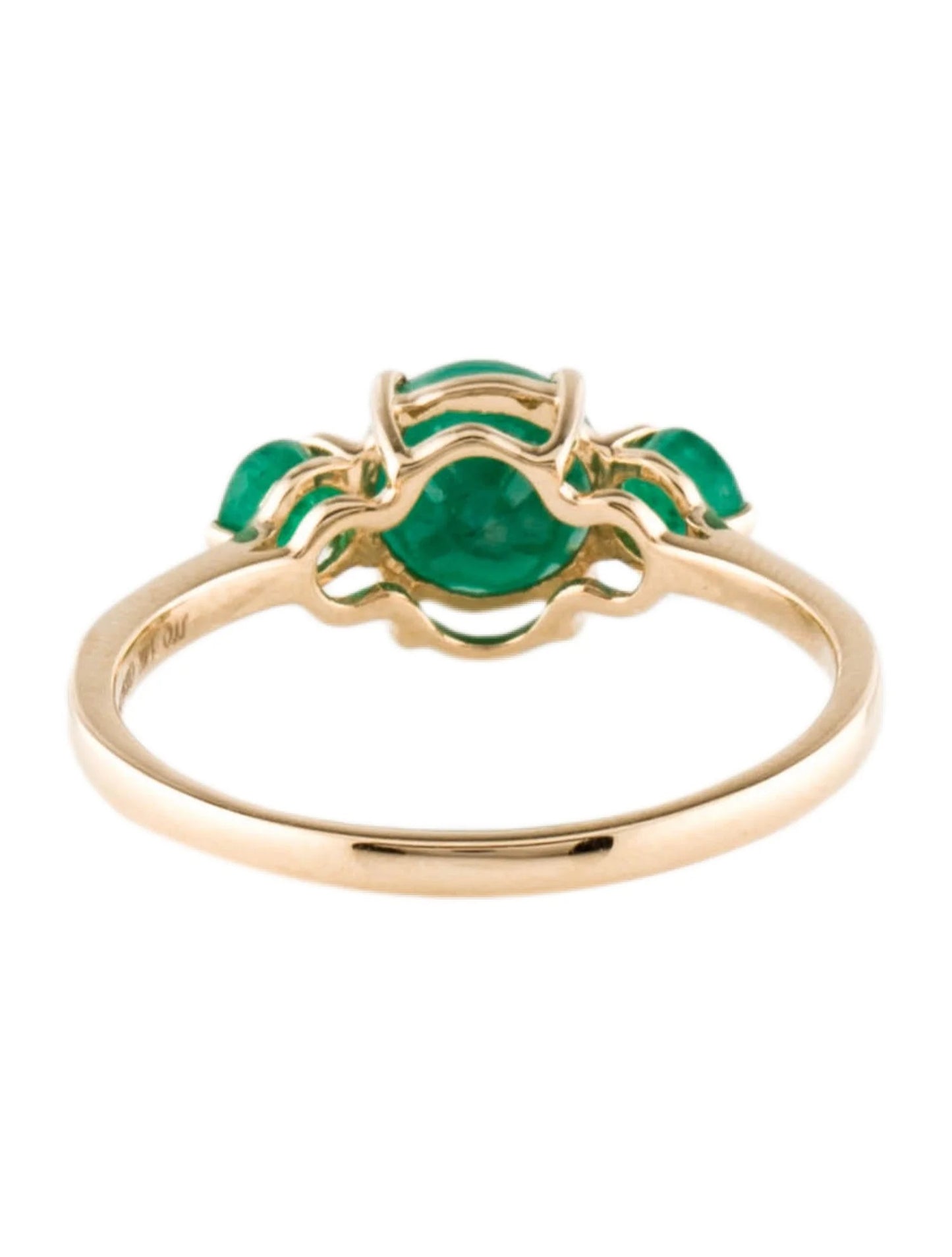 14K Emerald Cocktail Ring