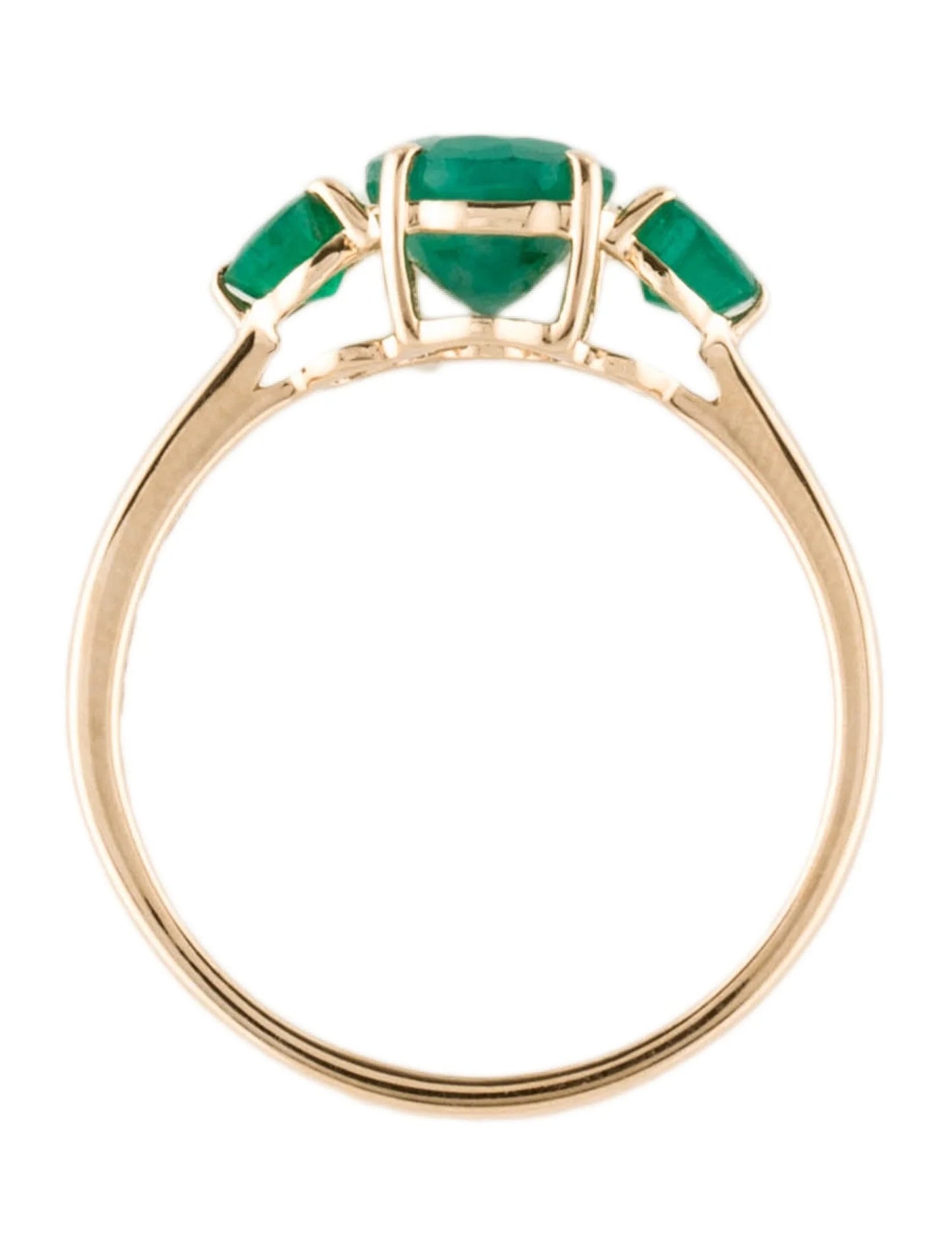 14K Emerald Cocktail Ring