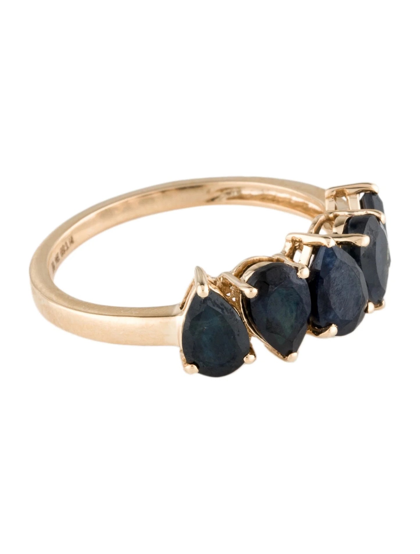 14K Sapphire Band