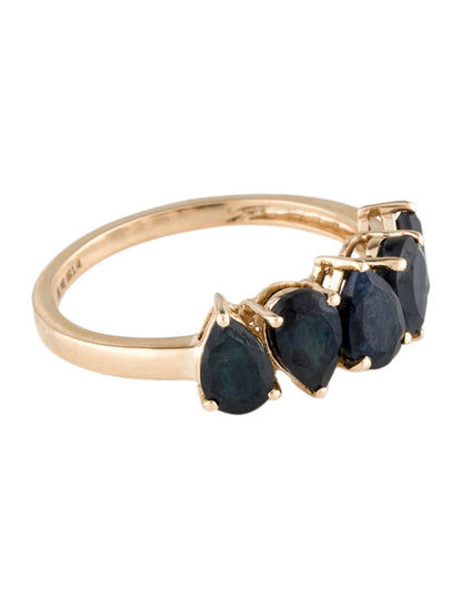 14K Sapphire Band