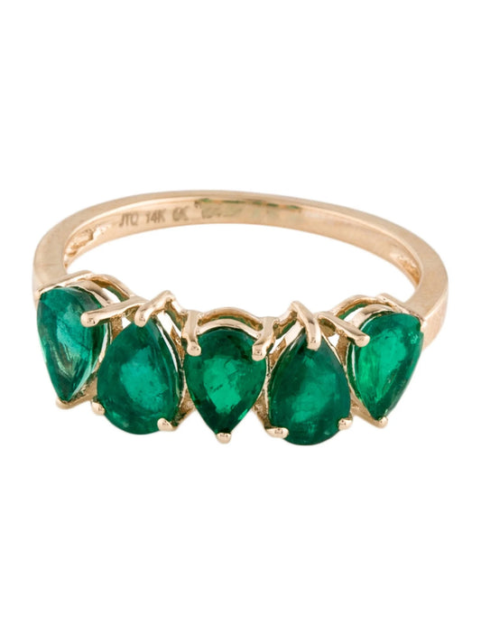 14K 1.94ctw Emerald Band
