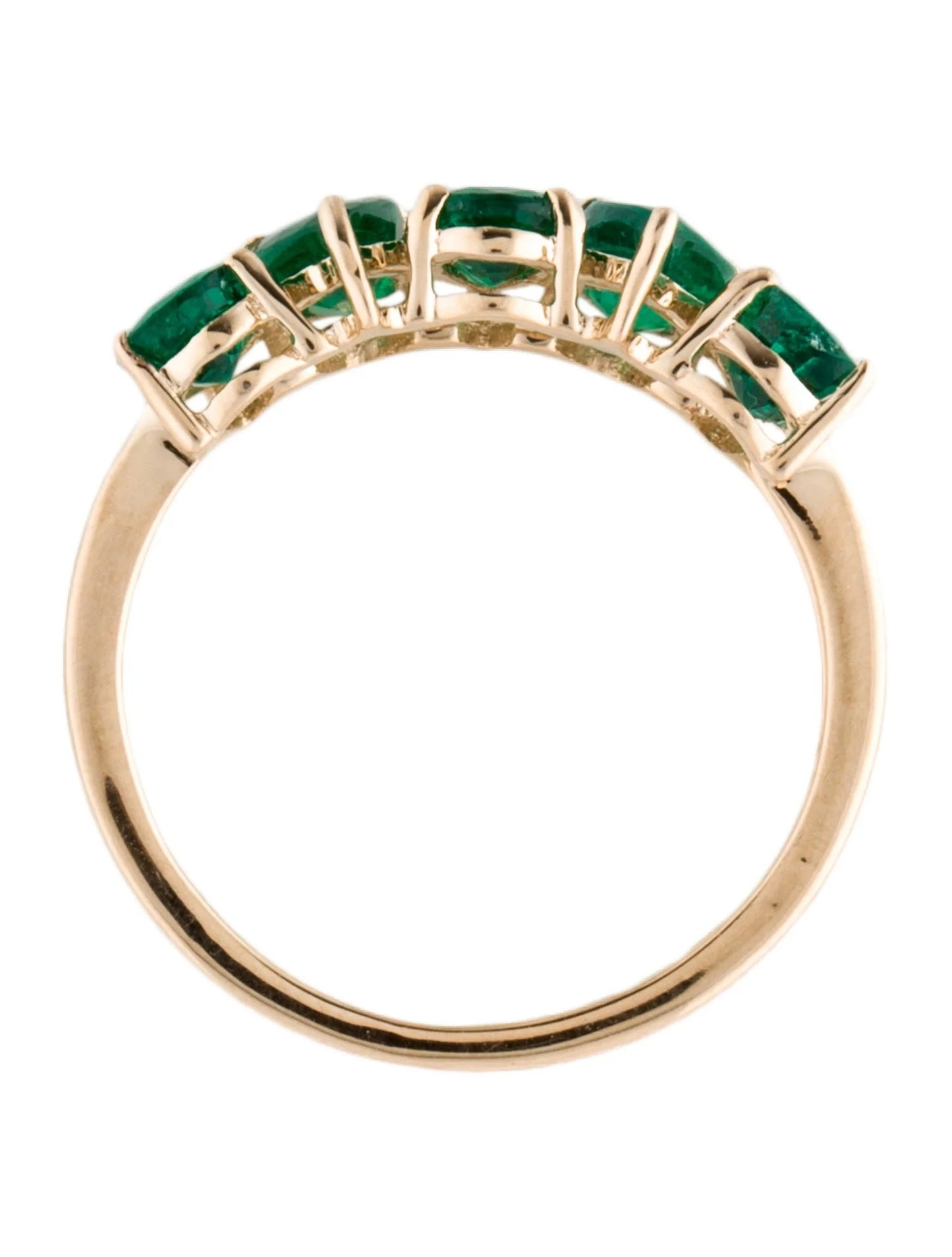 14K 1.94ctw Emerald Band