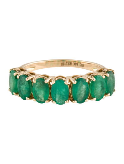 14K 2.80ctw Emerald Band