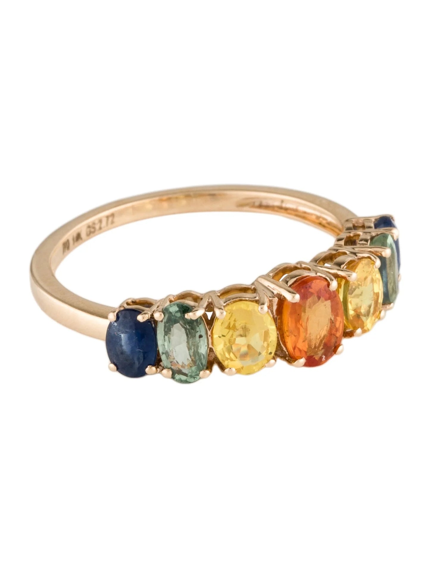 14K 2.72ctw Sapphire Band