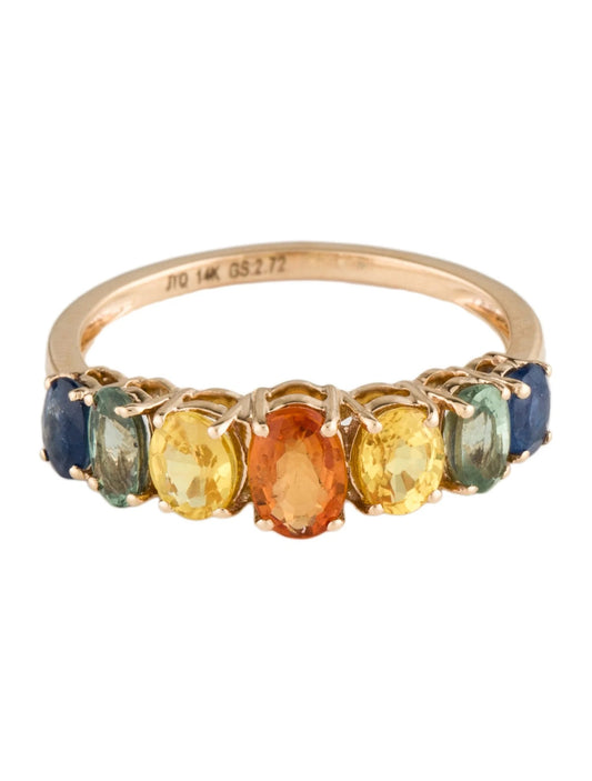 14K 2.72ctw Sapphire Band