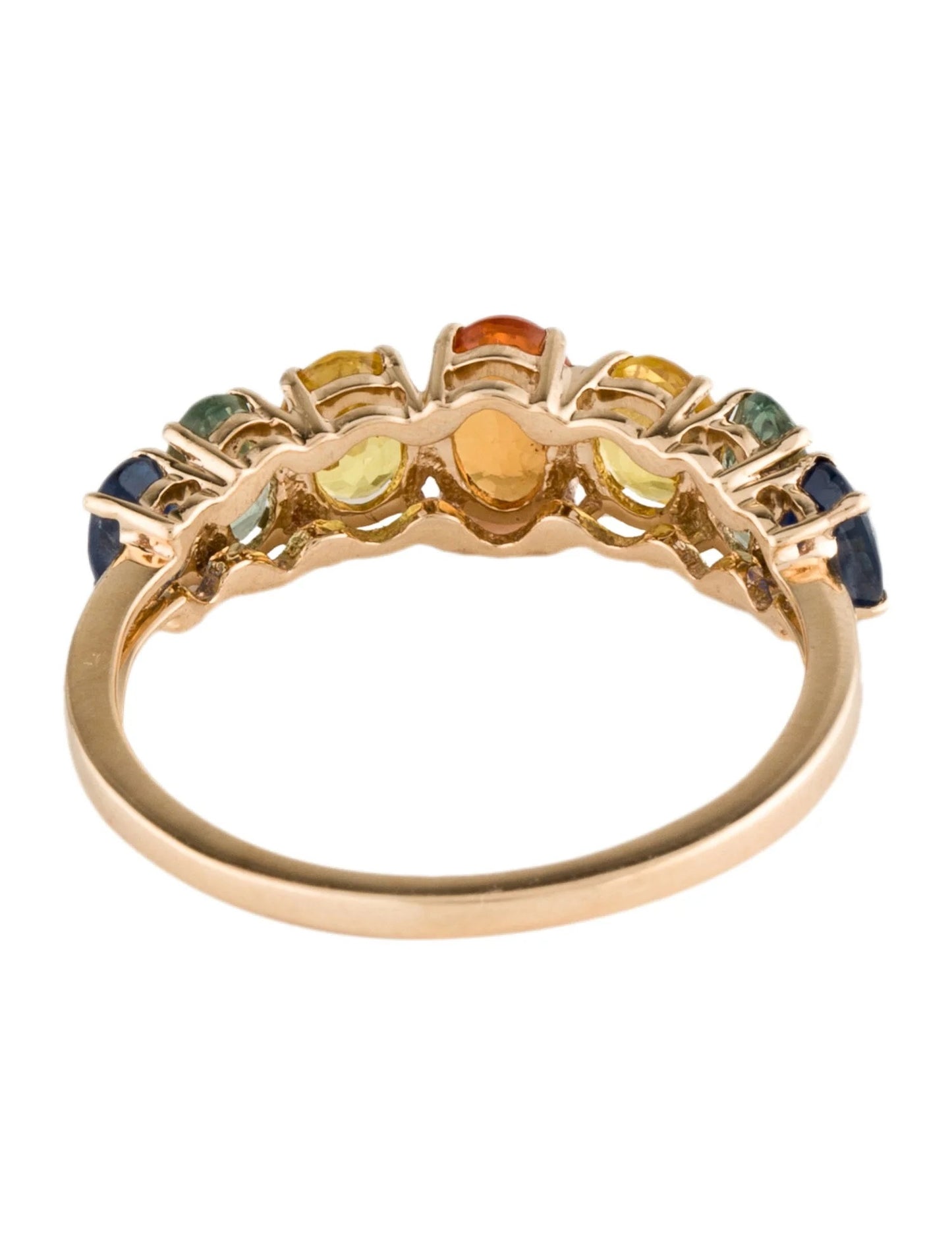 14K 2.72ctw Sapphire Band