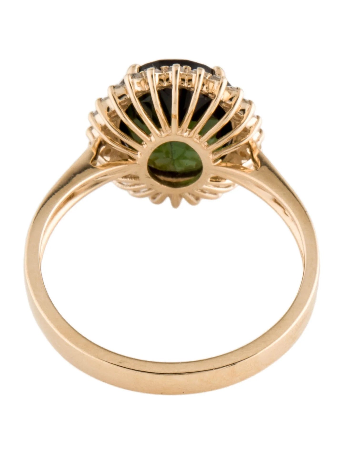 14K 3.42ctw Tourmaline & Diamond Cocktail Ring