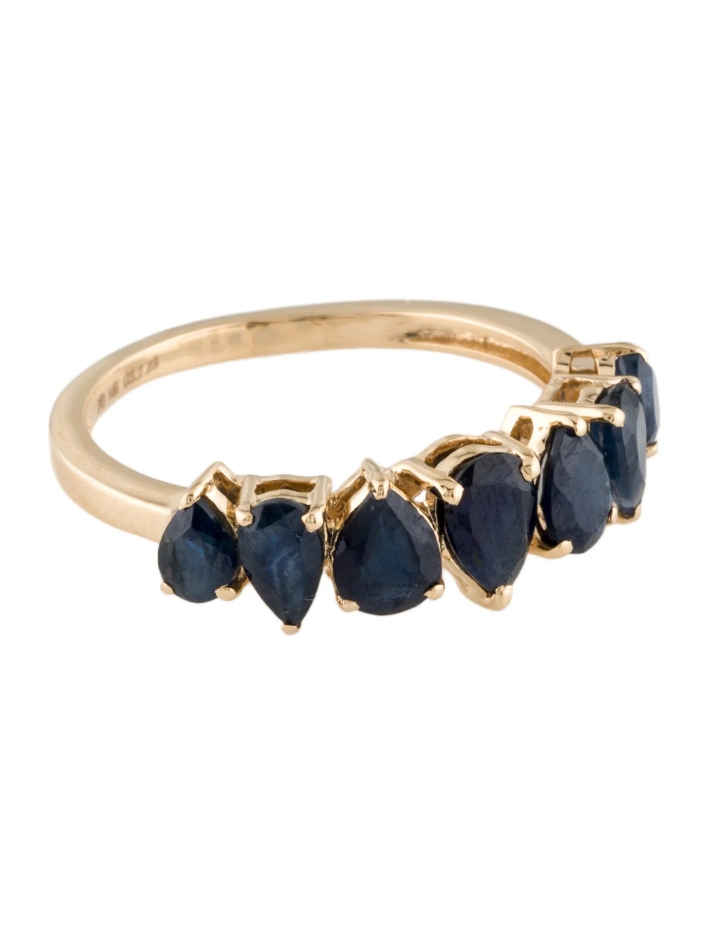 14K 1.86ctw Sapphire Band