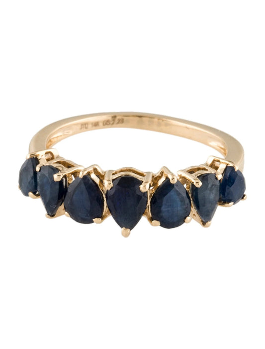 14K 1.86ctw Sapphire Band