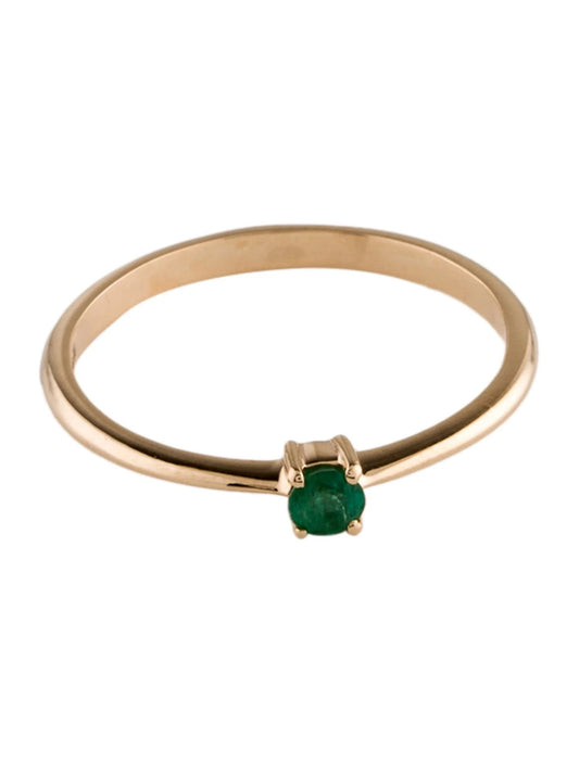 14K Emerald Band