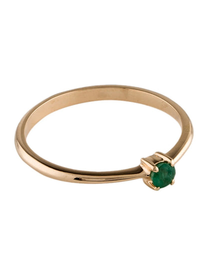 14K Emerald Band