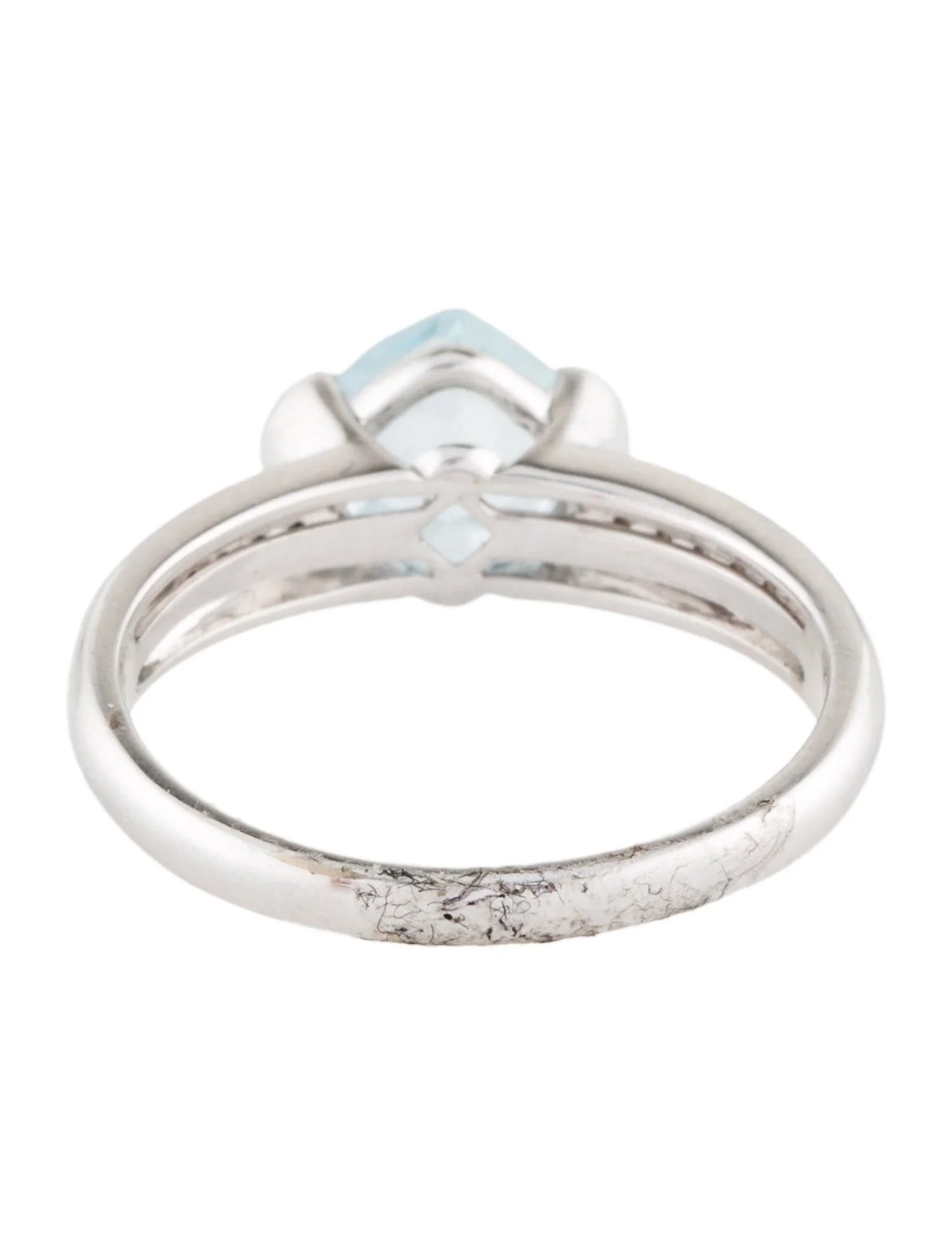 14K Aquamarine & Diamond Ring