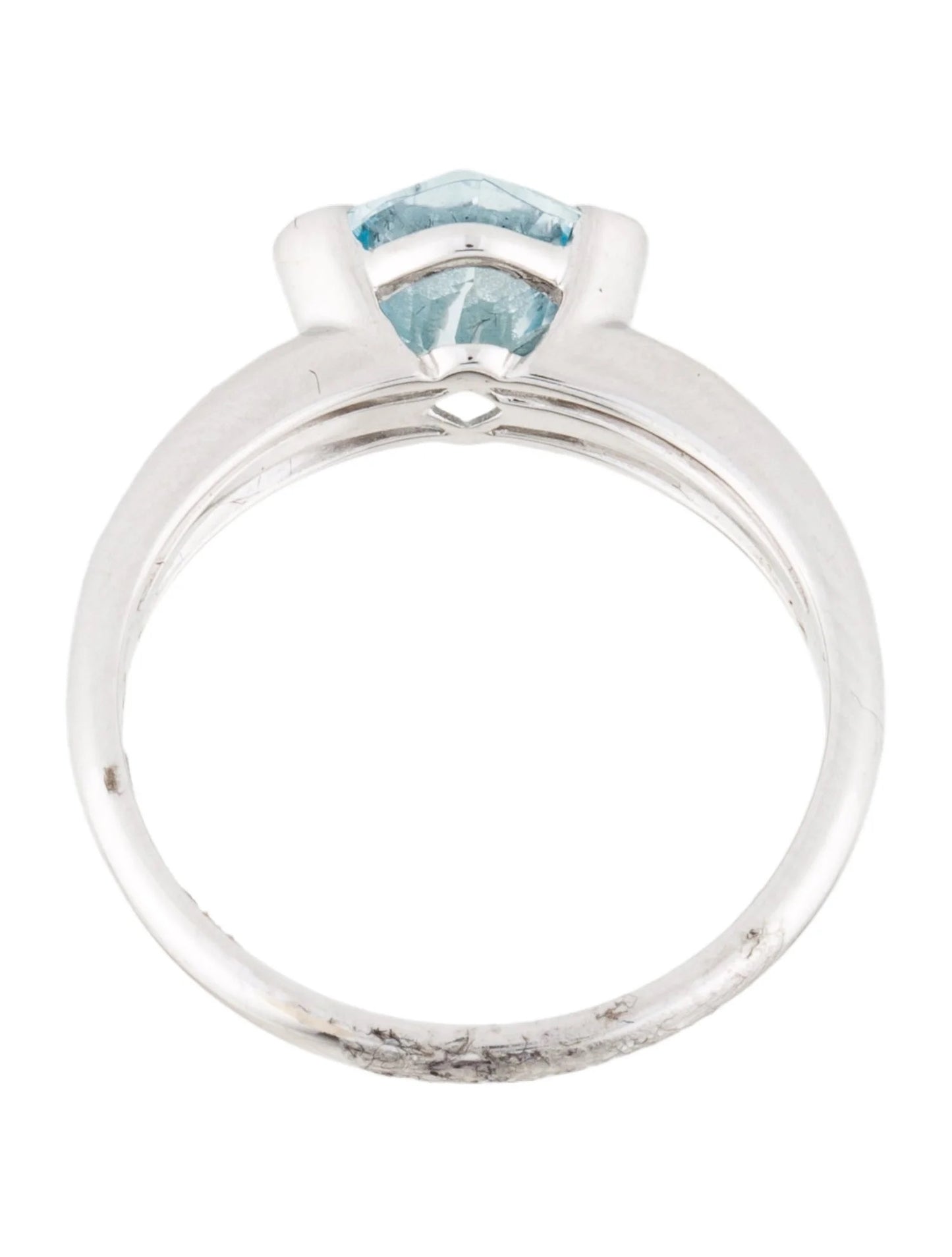 14K Aquamarine & Diamond Ring