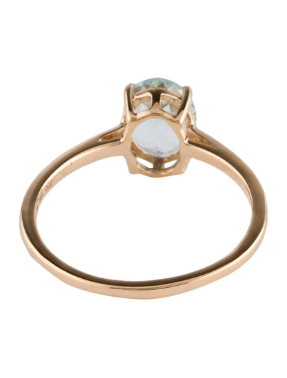 14K 1.00ct Aquamarine Cocktail Ring