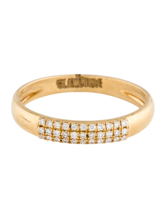 14K Diamond Band