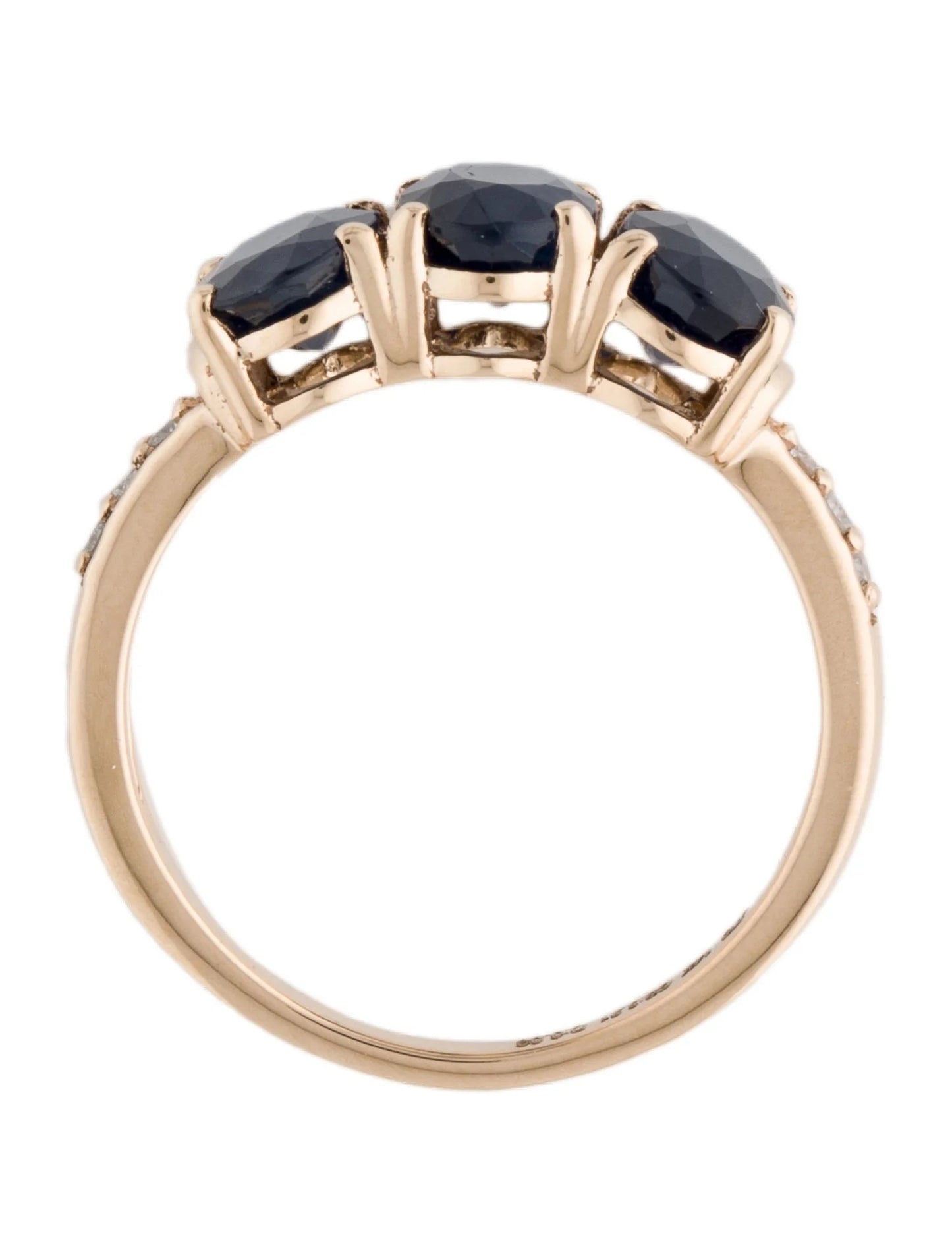 14K 2.93ctw Sapphire & Diamond Cocktail Ring