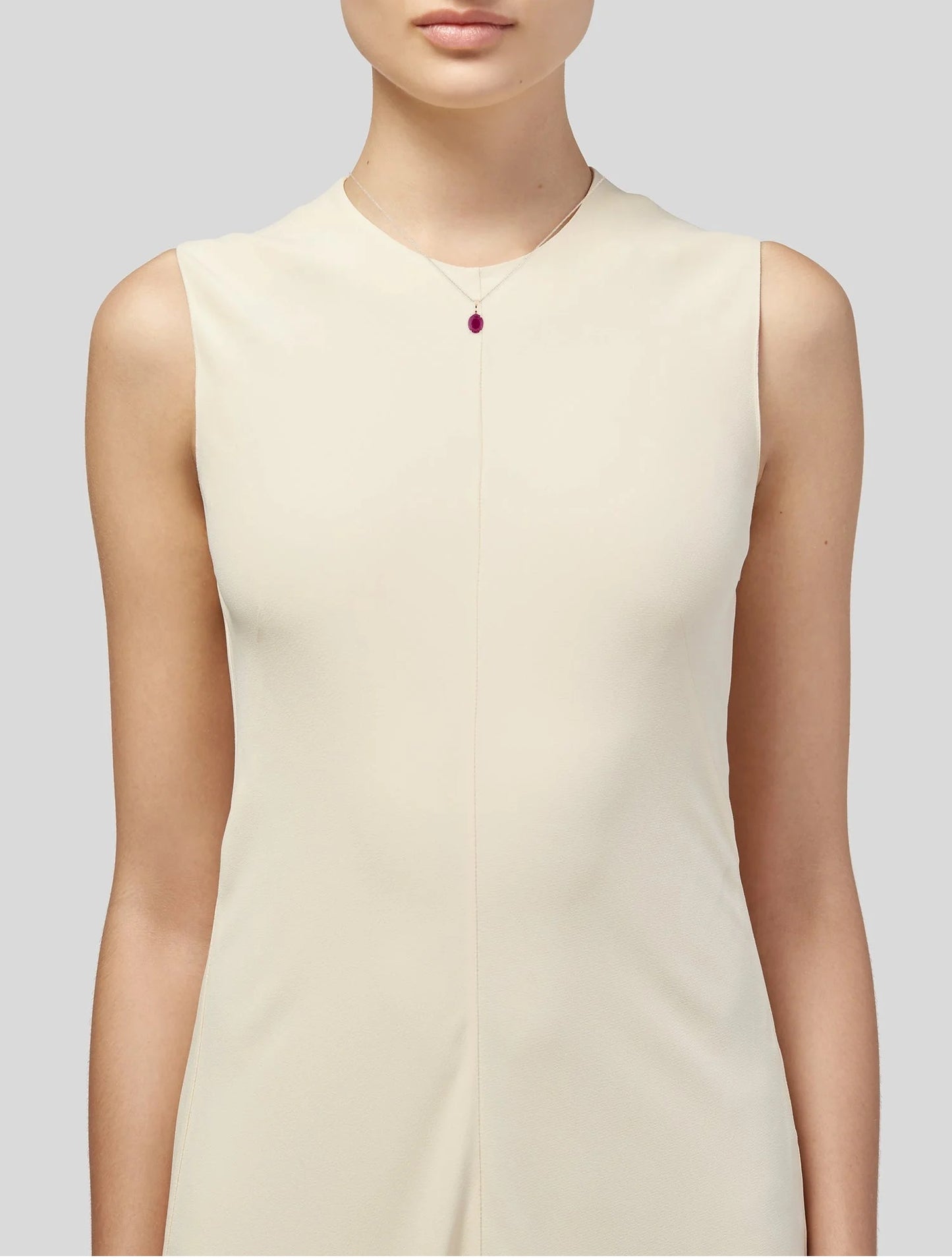 14K 2.87ct Ruby Pendant Necklace