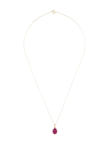 14K 2.87ct Ruby Pendant Necklace