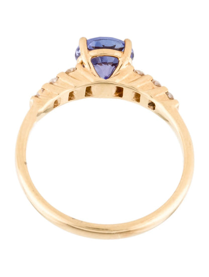 18K Tanzanite & Diamond Cocktail Ring