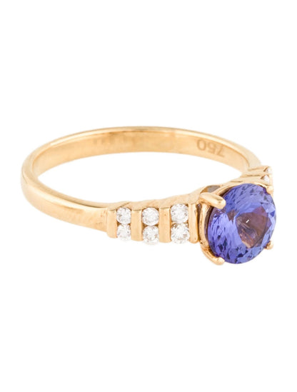 18K Tanzanite & Diamond Cocktail Ring