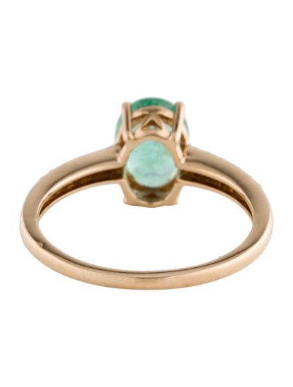 14K 1.72ct Emerald & Diamond Ring