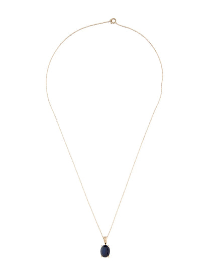 14K 2.91ct Sapphire Pendant Necklace
