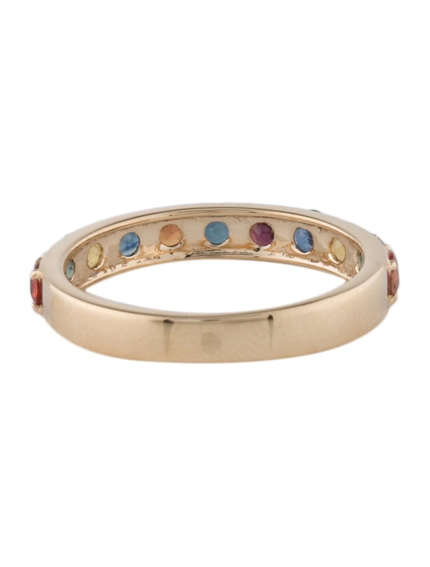 14K 1.34ctw Multi-Sapphire Band