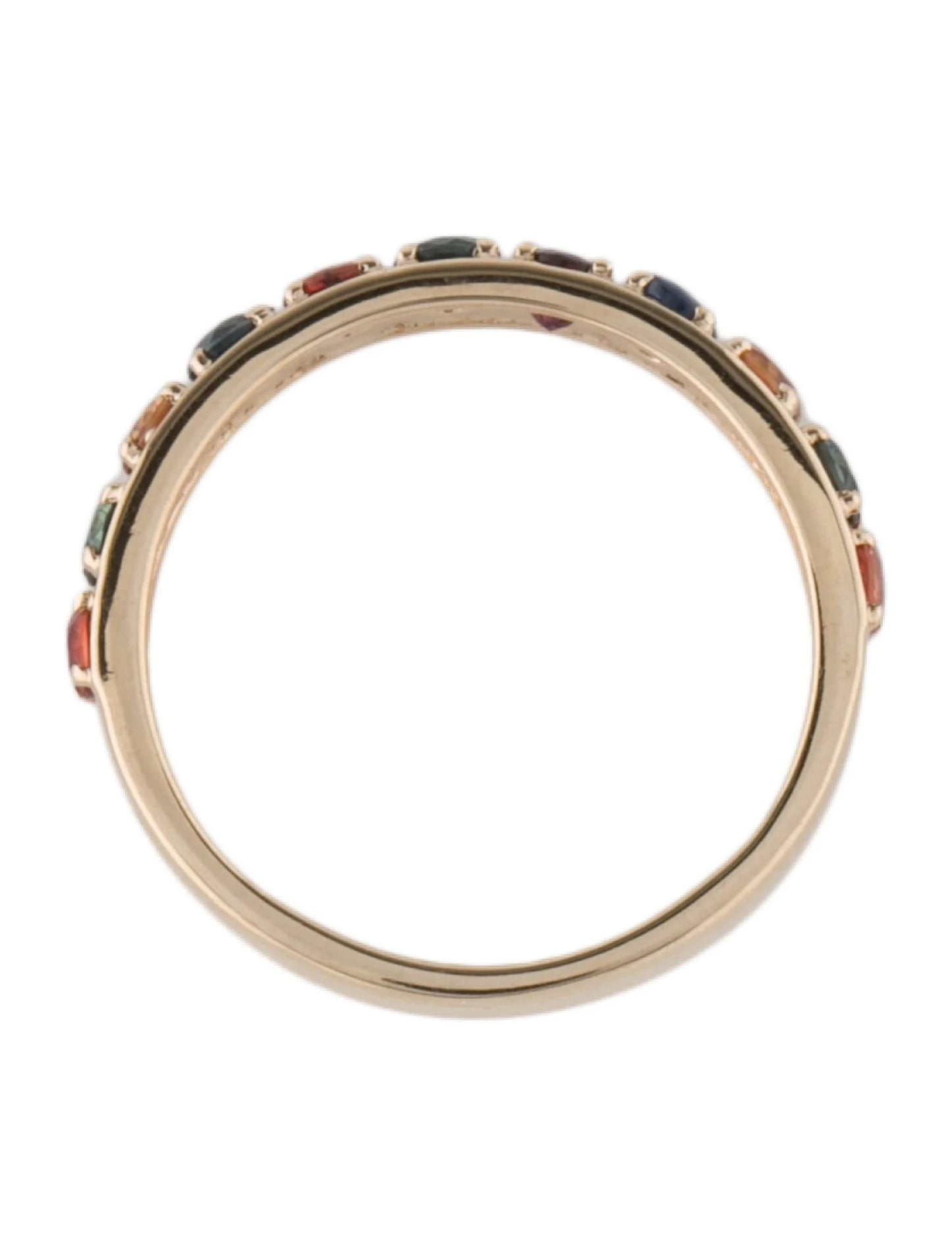 14K 1.34ctw Multi-Sapphire Band