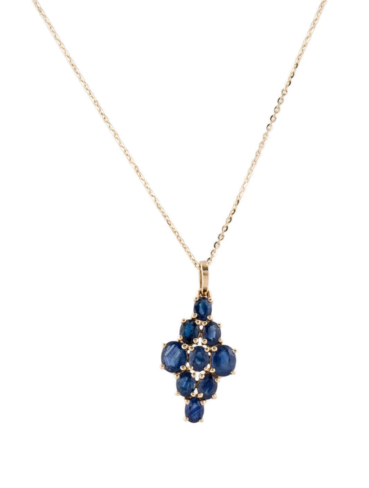 14K Sapphire Pendant Necklace