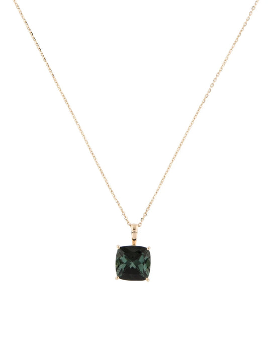 14K Tourmaline Pendant Necklace
