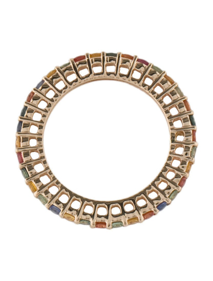 14K 1.38ctw Multi-Sapphire Eternity Band