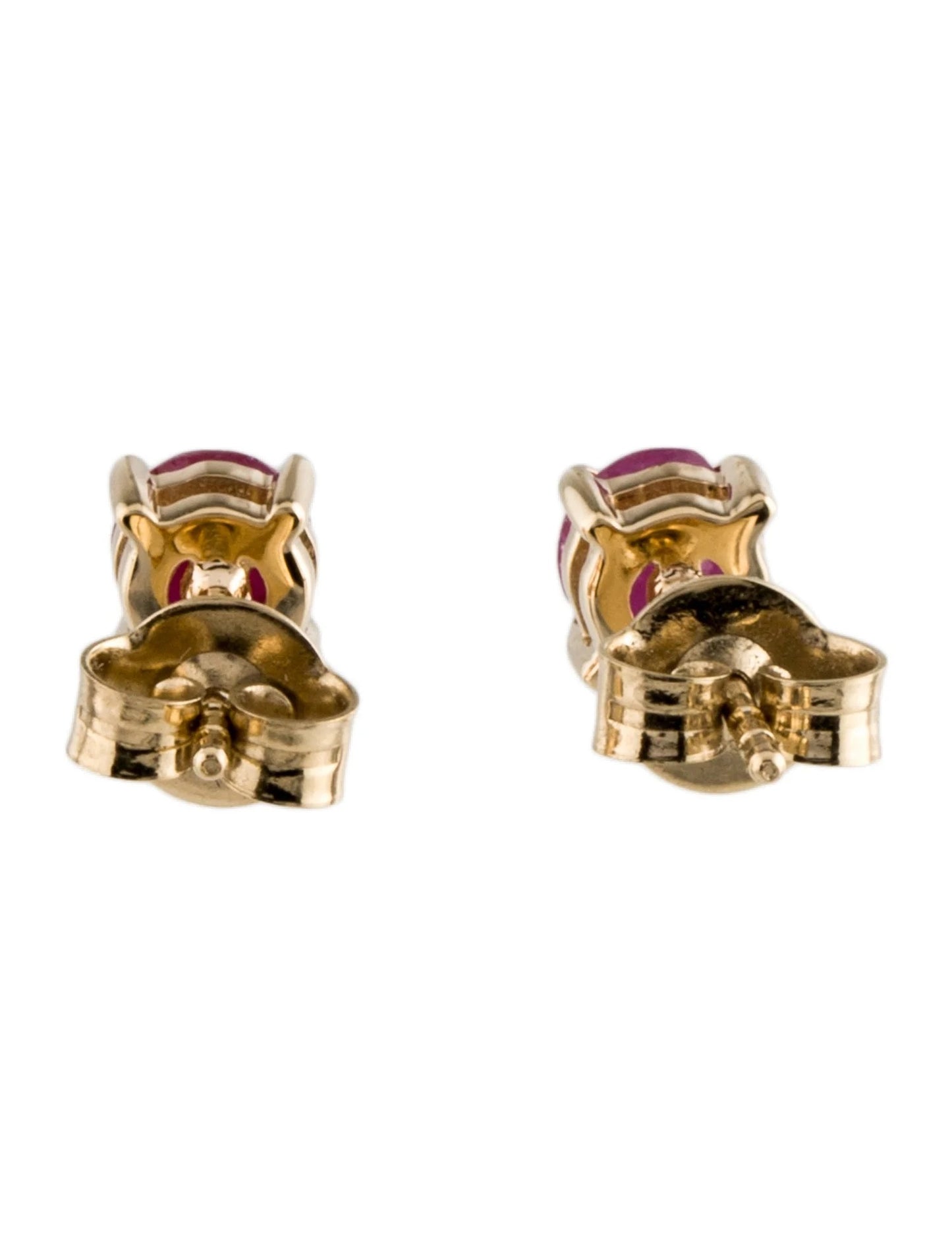 14K Ruby Stud Earrings