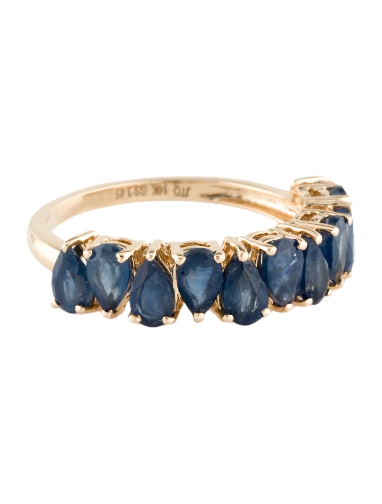 14K Sapphire Band