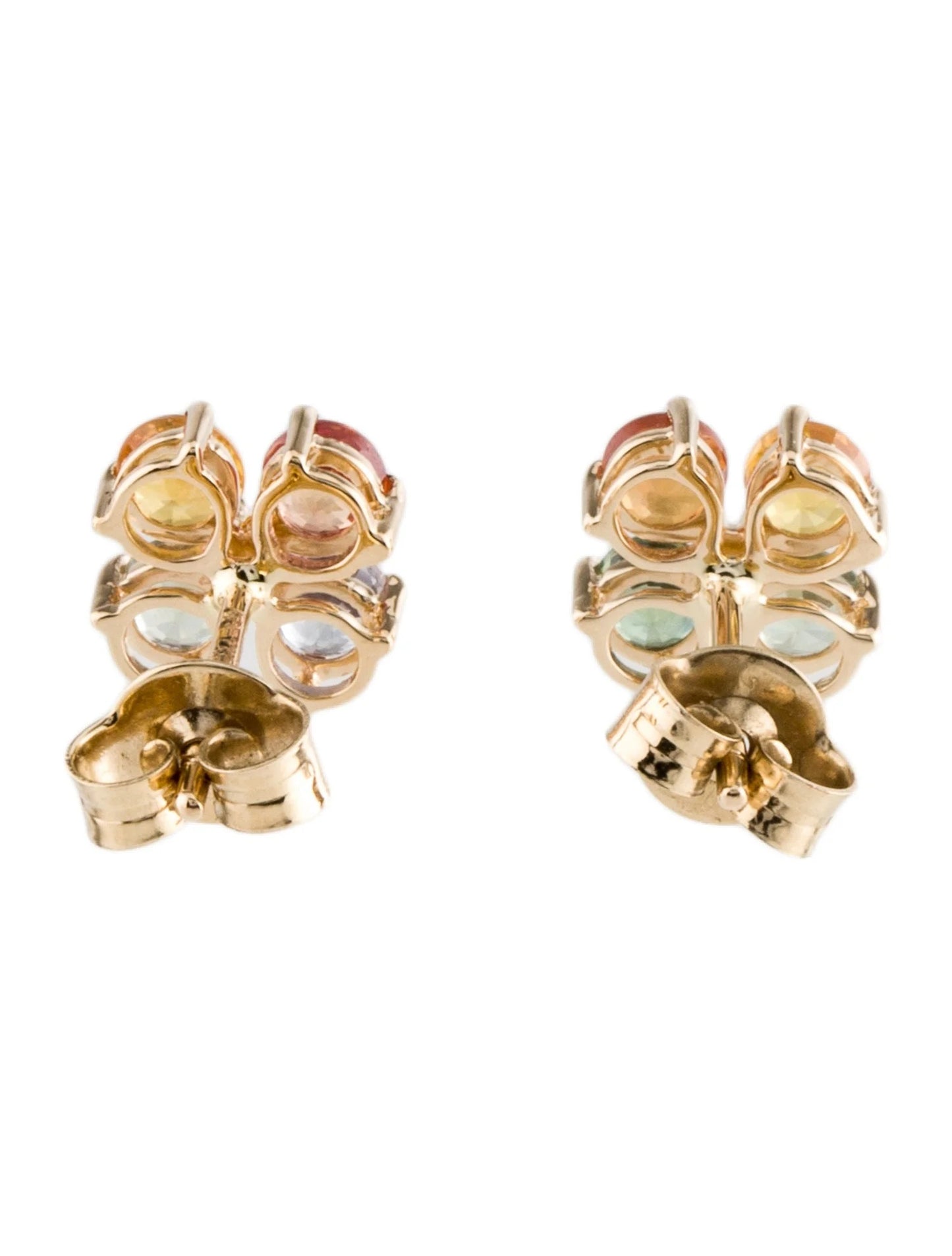 14K Sapphire Stud Earrings