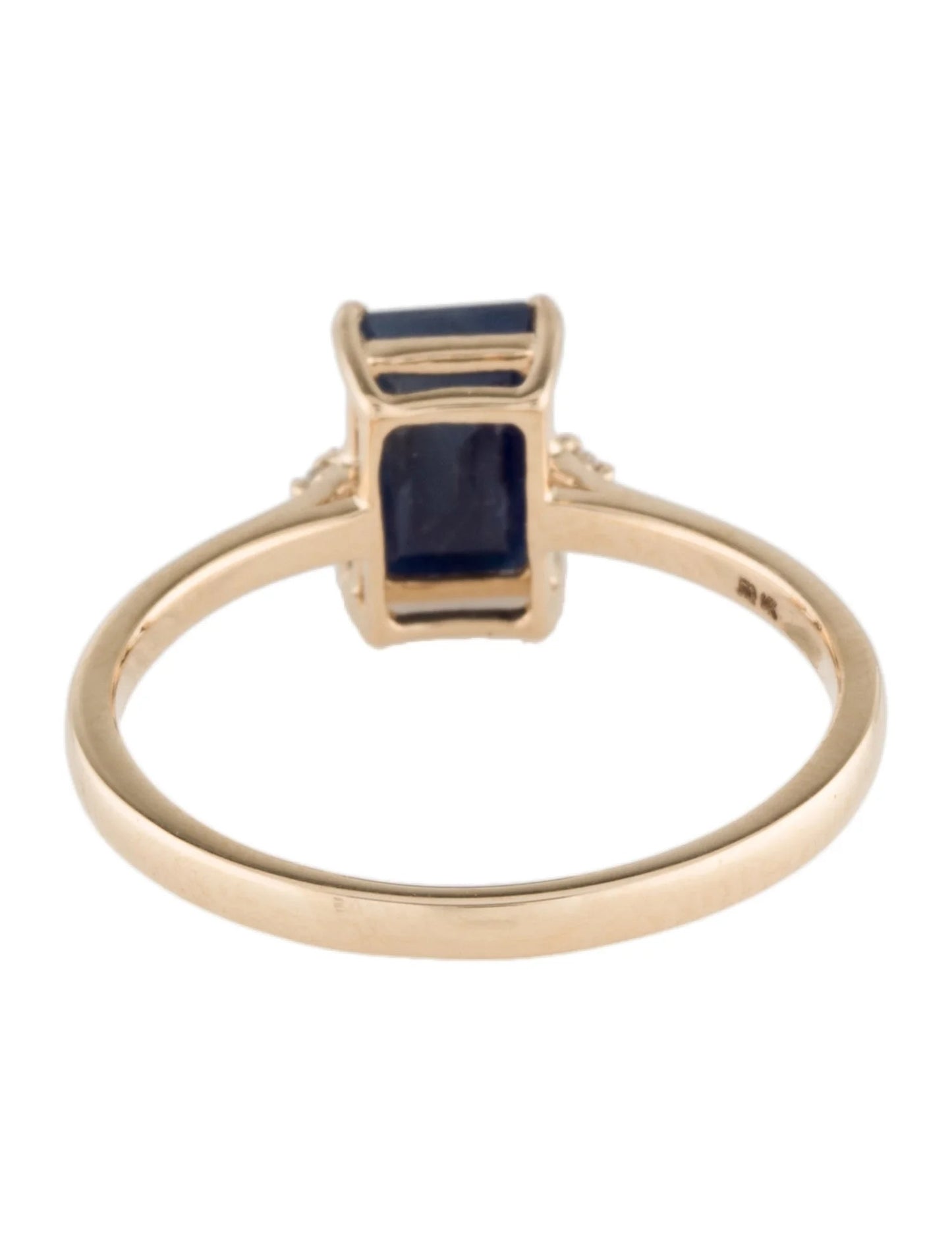 14K 1.18ct Sapphire & Diamond Cocktail Ring