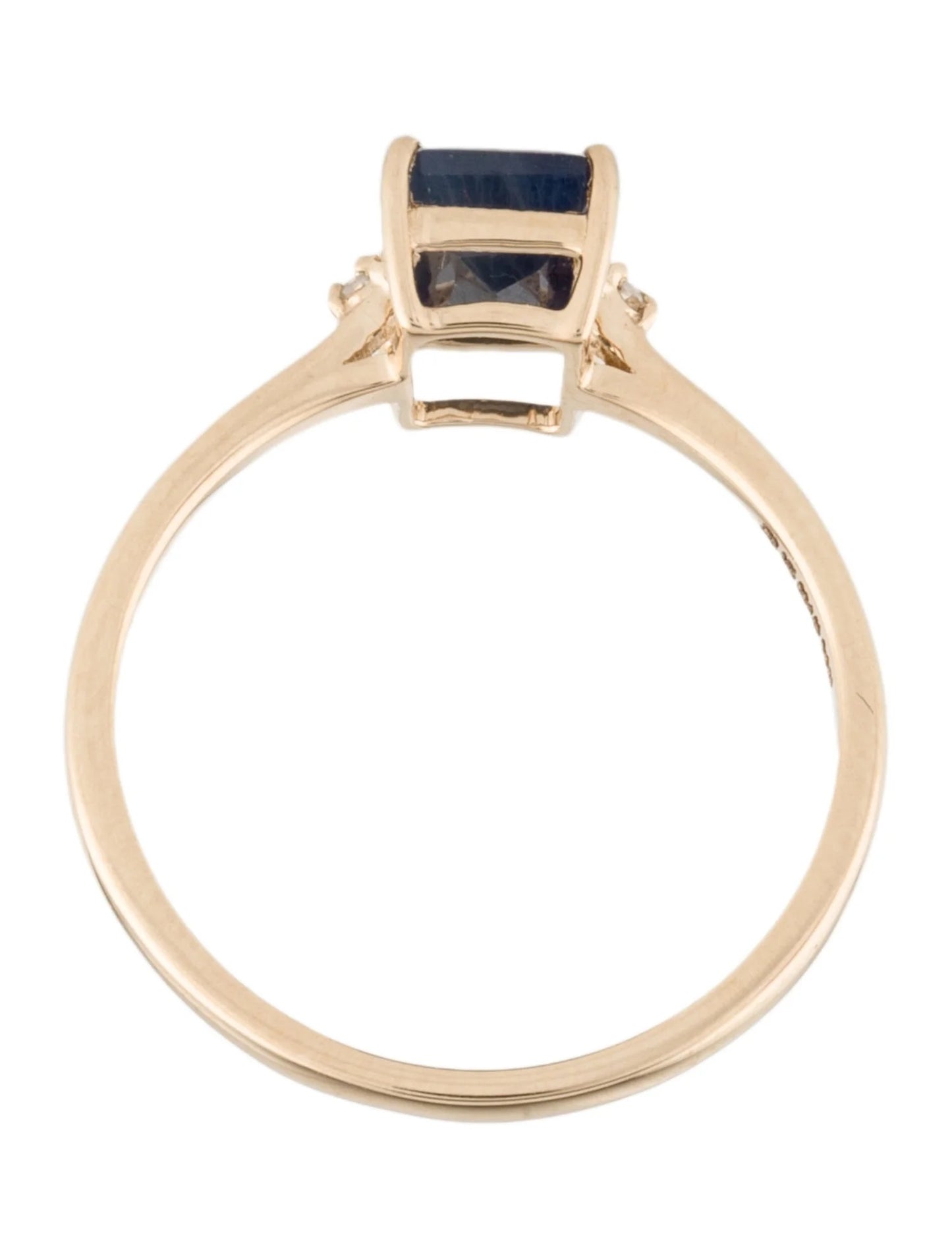 14K 1.18ct Sapphire & Diamond Cocktail Ring