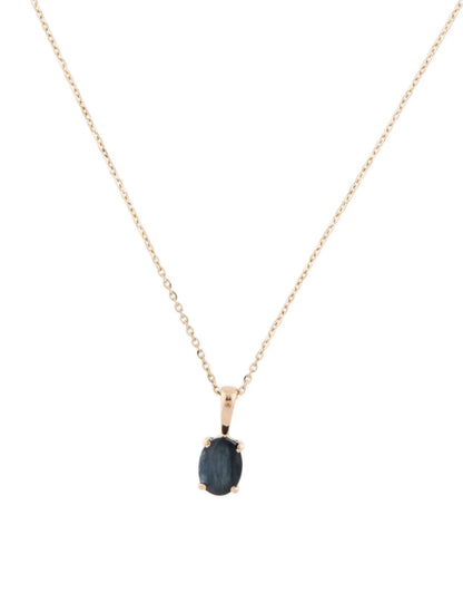 14K Sapphire Pendant