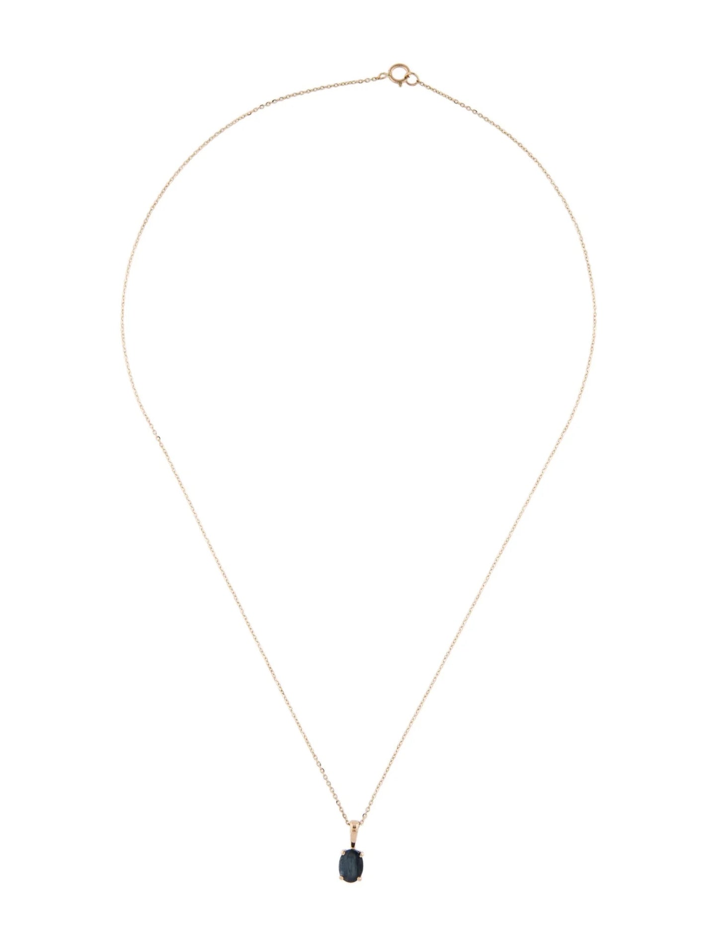14K Sapphire Pendant