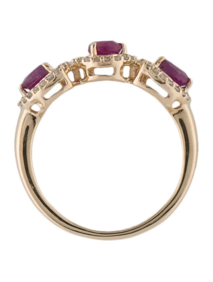 14K 1.35ctw Ruby & Diamond Cocktail Ring
