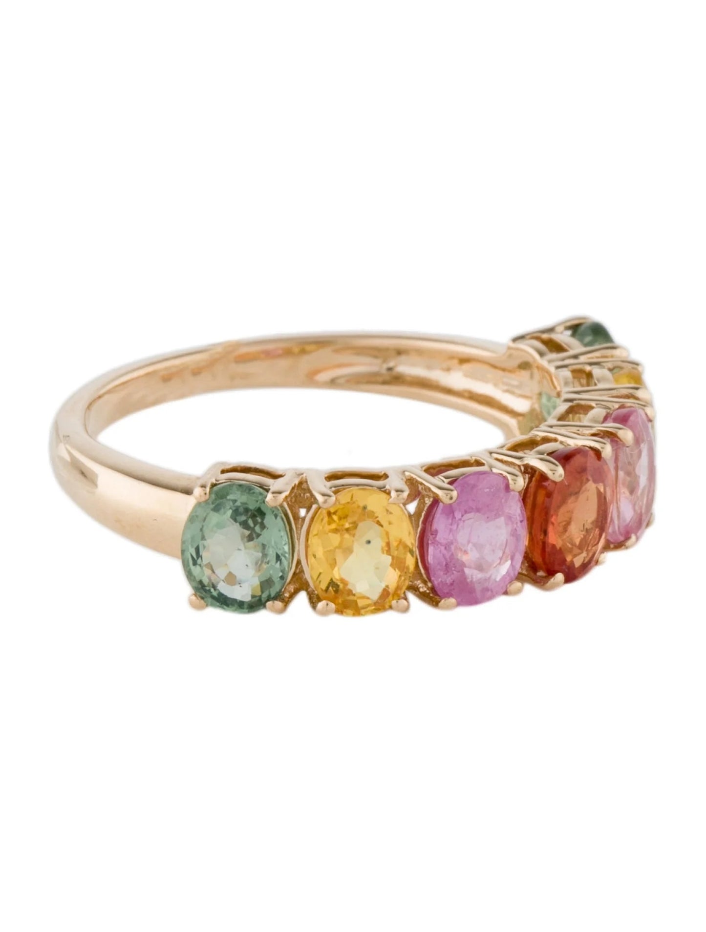 14K 3.58ctw Multi-Sapphire Band
