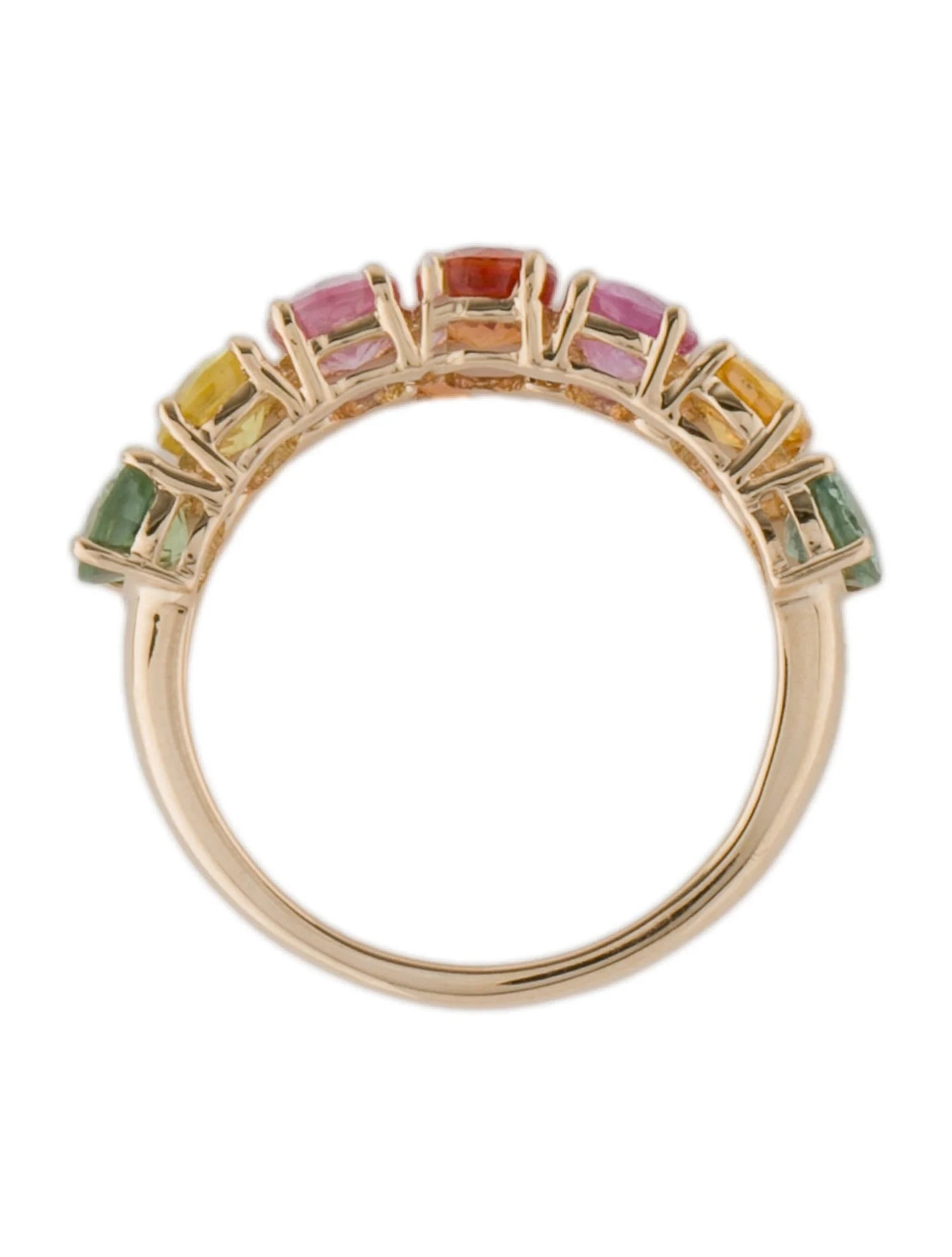 14K 3.58ctw Multi-Sapphire Band