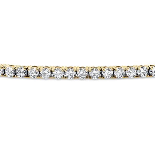 CZ Statement Tennis Bracelet in Gold Flashed Sterling Silver
