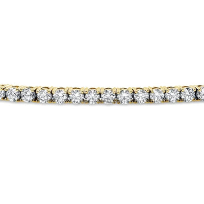 CZ Statement Tennis Bracelet in Gold Flashed Sterling Silver