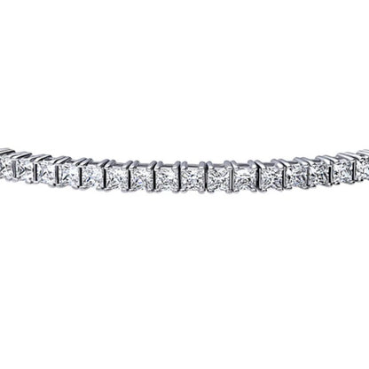 Princess CZ Statement Tennis Bracelet in Sterling Silver