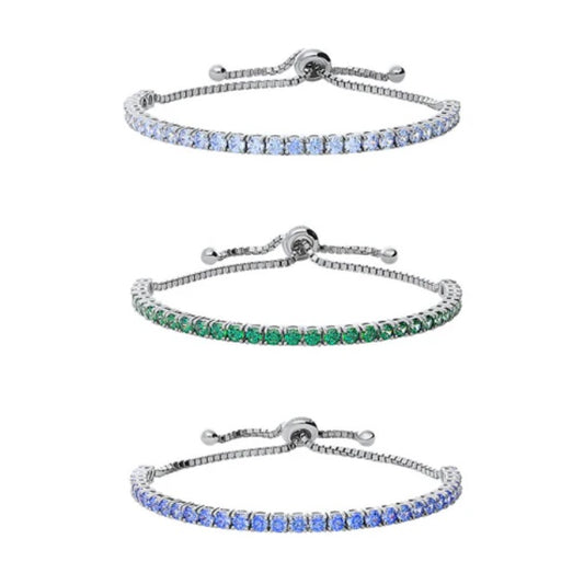 CZ Statement Tennis Bracelet in Sterling Silver