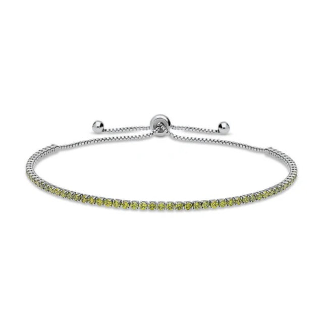 CZ Statement Tennis Bracelet in Silver-Tone