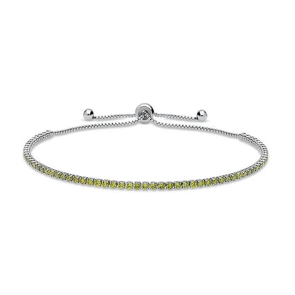 CZ Statement Tennis Bracelet in Silver-Tone