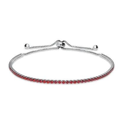 CZ Statement Tennis Bracelet in Silver-Tone