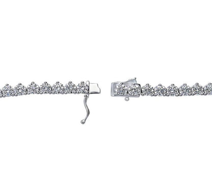 CZ Statement Tennis Necklace in Sterling Silver